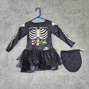 Girls Scary Skeleton Halloween Costume Enchanted Costumes Medium 7-10